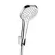 Hansgrohe-HG-Brausenset-Croma-Select-E-Vario-Porter-weiss-chrom-Brauseschlauch-1250mm-26425400 gallery number 1